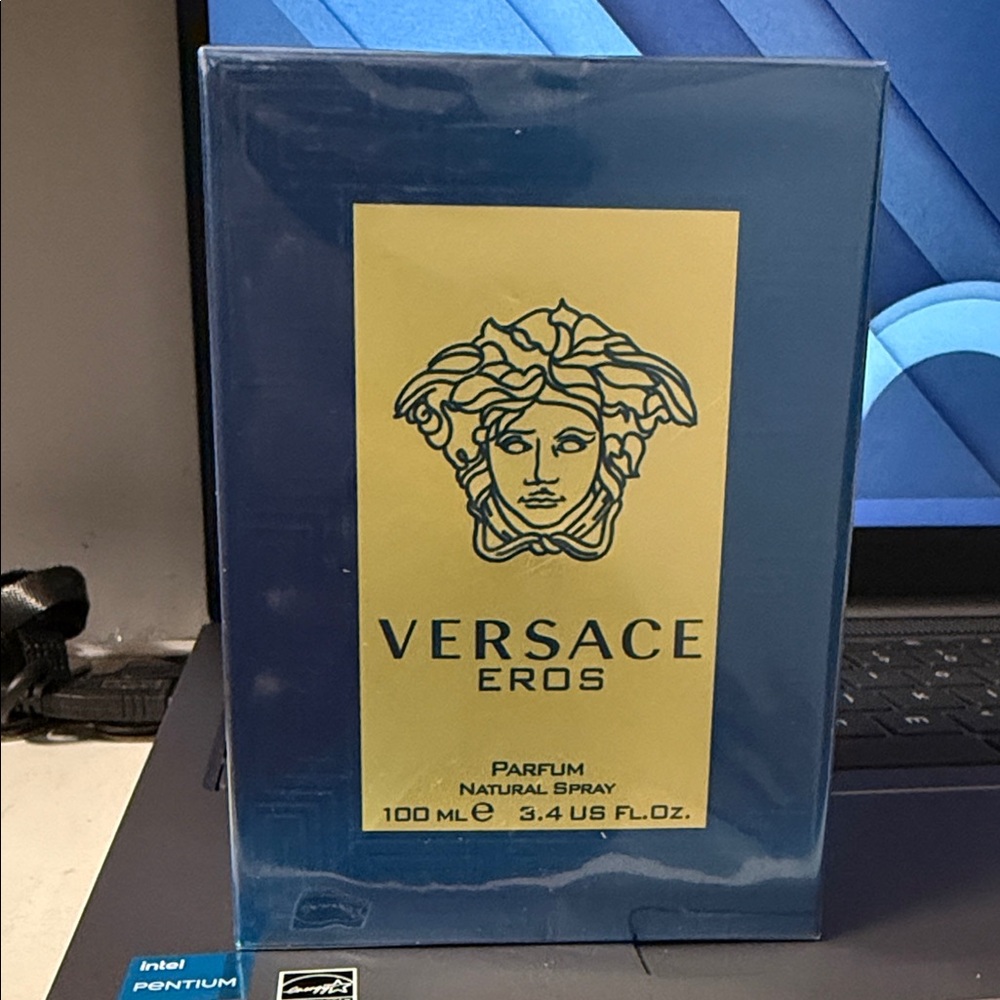 Versace Eros Box in Blue and Yellow